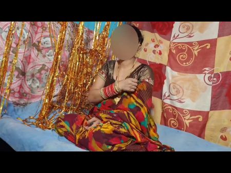 Attractive Indian Freshly Married Wife Home Hump Saree Desi Vid
