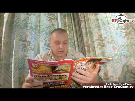 Deutsch normales Mädchen von nebenan mit einem Fremden Benutzer 