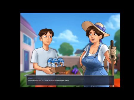 Summertime Saga #31 Perverse Mieter von seiner Vermieterin mit ihrem Höschen gefangen 