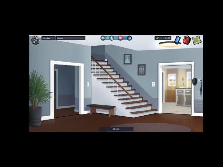 summertimesaga küsste Stiefmaterial, Stiefschwester sah sich Pornos an und sah Stiefbrüste 