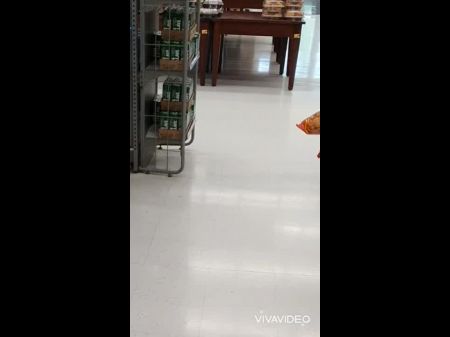 Titty Out At Supermarket