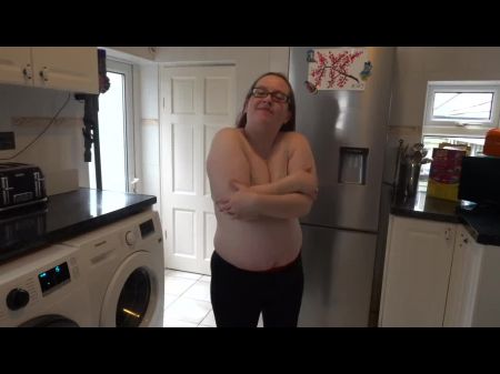 Wifey Undressing Bare In The Kitchen