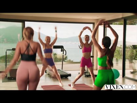 Freundliche Rivalen Jadilica und Dolly Orchid kämpfen um seinen harten Schwanz 