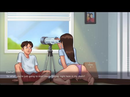 Summertime Saga Step Sis يحصل على كسها الرطب يؤكل (جيني) 