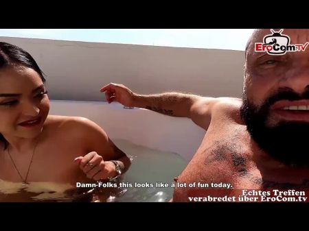 German Hump Tourist Meets And Fucks Skinny Brazilian Teenager Mega-bitch