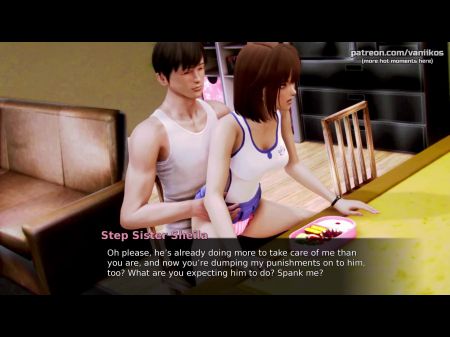 WAIFU Academy Little Little 18yo Asian Stedsister Teen Creampied por Big Cock Stepbrother na quadra de tênis #32 