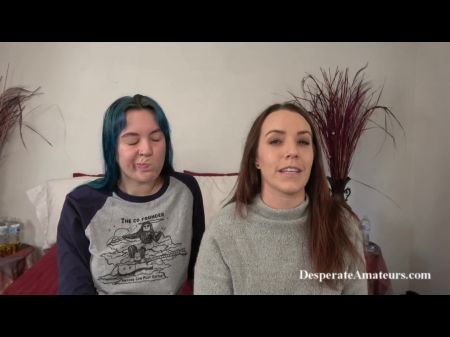 Alisha Olivia und Milo zu werfen, wie sie ihre engen Fotzen hart geschlagen haben 