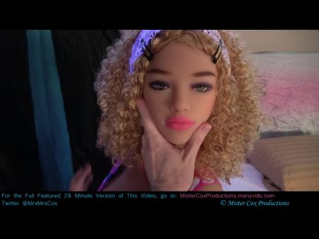 Meine Stiefmodie bringt mir eine neue realistische schwarze Teen Sex Doll Mister Cox Productions 