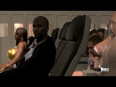 Ms. Wackeln Werden Im Flugzeug Schlüpfrig 