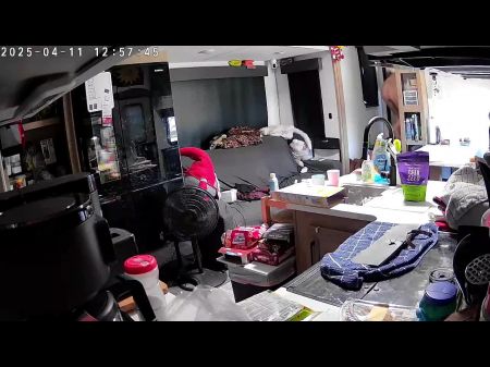 Mansion Wife Decided To Tidy The Mansion . Nude Caught On Webcam