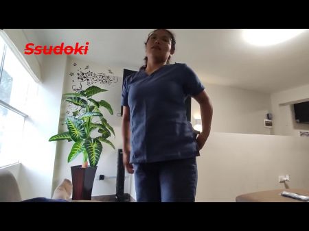 I Called A Kinesiologist To Come And Give Me Lustful Kneads , She Accepted Very Gladly Because She Received Milk As A Peak