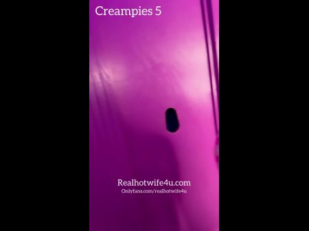 Hubby Goes Last At The Gloryhole After Getting Five Creampies