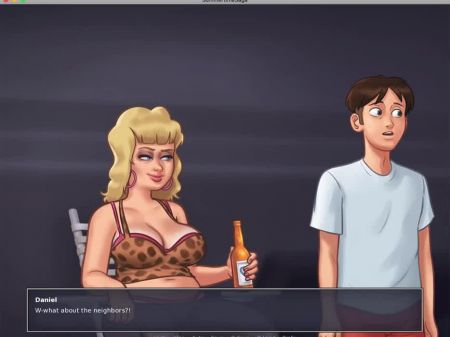 Summertime Saga الجنس في الهواء الطلق مع أمي صديقة 