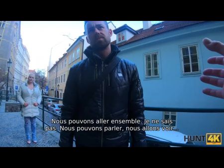 Hunt4k. Big Breaded Blonde Hottie Prefiere Caballeros 