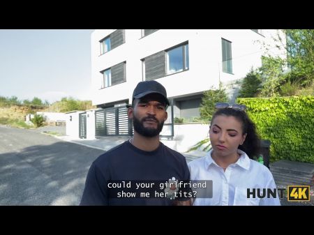 Hunt4k. Sweet Una Fairy ist nicht zu schüchtern und zeigte ihre Titten und ihre Muschi in der Öffentlichkeit 