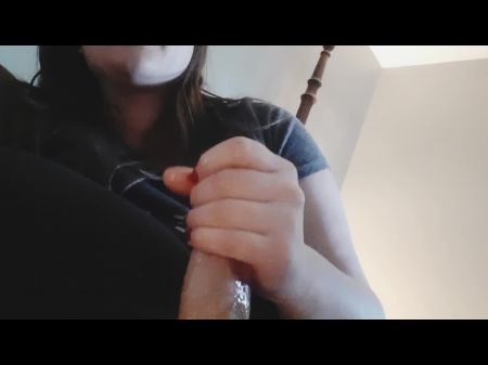 Baby Sitter Handjob While Wifey Is Gone