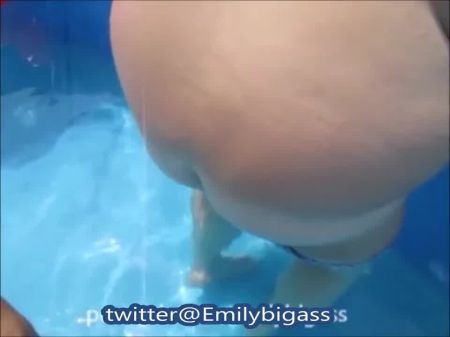 Sonny Sans A Condom Real Mom In Swimming Pool Cum Inwards Her Beaver