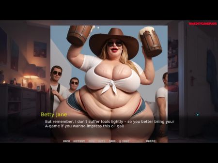 Dicke BBW-Gilf spritzt überall ab, während sie einen leidenschaftlichen Finger-Orgasmus bekommt. Gilf 03 Gameplay 