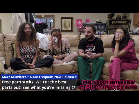 Trio Chick Nurses Are Made To Study Each Other Under Watchful Eye Of Male Doc Tampa At Girlsgonegynocom !