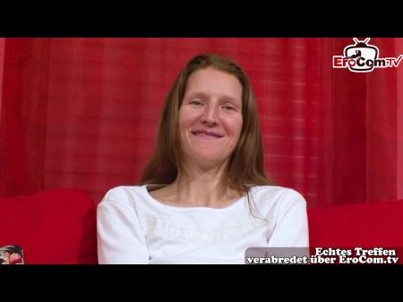 Deutsches Hässliches Mädchen Von Nebenan Wird Auf Der Straße Für Amateur-casting Abgeholt 