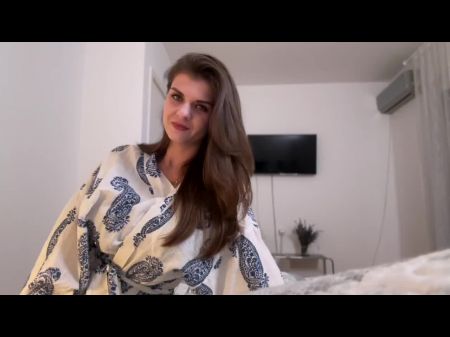 Hot Mummy Step Mother Put Her Virgin Step Sonny To Sleep While Doing Wank And Made His Ginormous Bone Cum In Hotel Room