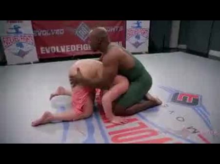 Grappling Fake Boobs Enormous Ebony Stiffy