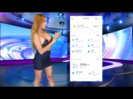 فتاة الطقس الجديدة تعاني من مشاكل في خزانة الملابس 