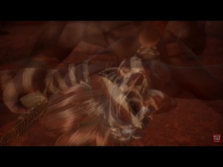 3 Dimensional Monster Werewolf With Tribal Doll