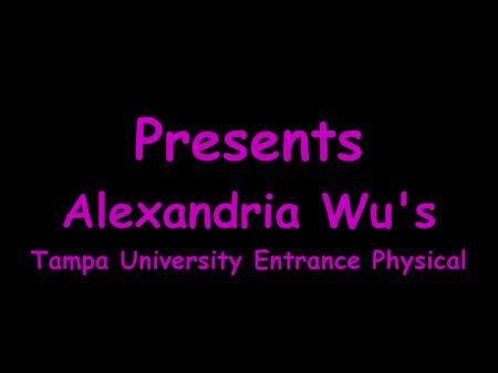 Alexandria Wu demütigende Gynäkologie-Untersuchung für neue Studenten der Tampa-Universität durch Arzt Tampa und Krankenschwester Stacy Shepard 