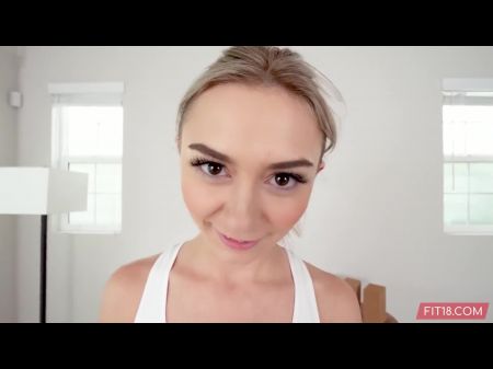 Audition Spindly 100lb Blonde Yankee Teenage Chloe Temple In Yoga Pants