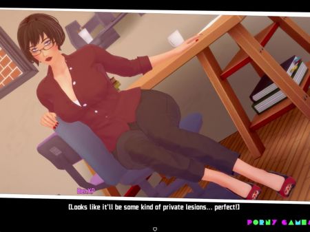 Knight Of Enjoy - Having Fuck-fest With The Educator , In Her Own Desk (18)