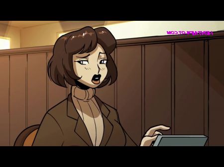 pedido completado enorme barista entrega su culo en lugar de café parodia porno de dibujos animados 