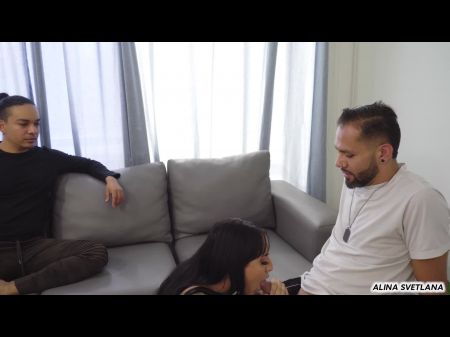 شاهدني أمارس الجنس مع الرجل المستأجر حتى لا يطردنا من شقتنا، ثم ينضم إلى dpp مذهل 