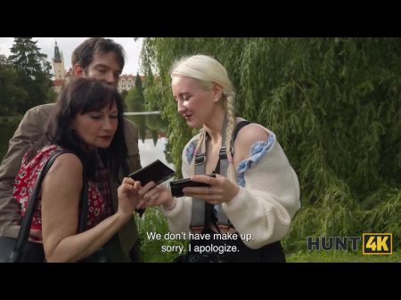 Hunt4k. Jäger Hat Im Park Eine Junge Und Enge Muschi Gefunden Und Sie Anschließend Grob Gefickt 