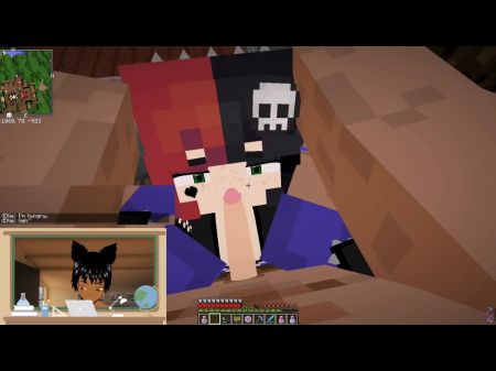 Minecraft Jenny Mod trifft Ellie, eine Gothic-Dommy-Mami und sie nennt uns einen guten Jungen, holt uns ab und fickt uns ins Gesicht 