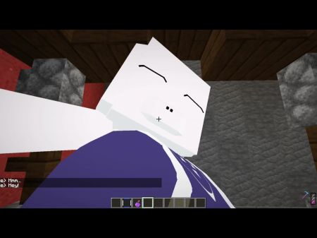 Minecraft Jenny Mod Toriel Is Horny And Is Well-prepped To Smash And Blowjob