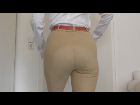 Pov: Indulge Wondrous Riding Trousers Ass And Jerk At The Same Time