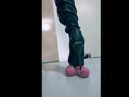 Numerous High Heel Prick Mangle Cock And Ball Torture Crush