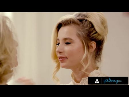 Emotional Milf Julia Ann Copulates Her Bride - To - Be Stepdaughter Carolina Sweets One Last Time