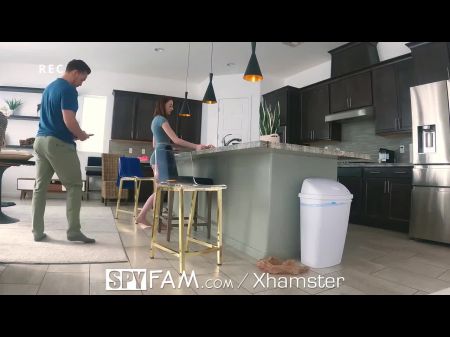 – Sneaky Stepbro Catches Stepsister Wanking