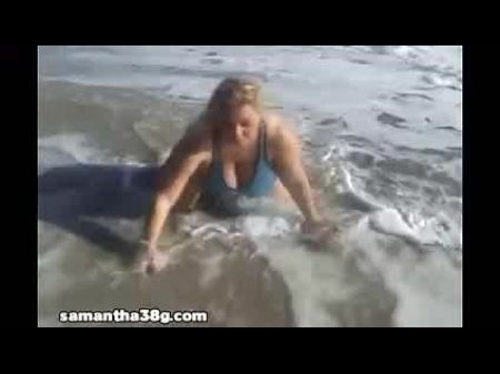 samantha 38g, sol, baño, playa, tierra 