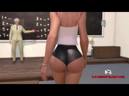 la profesora chupa y folla a su bella alumna 
