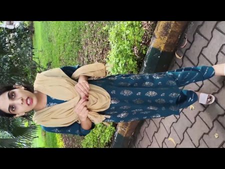 Indian Lovely Gal In Garden