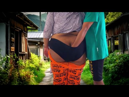 My Mischievous Stepmother Want Plow From Me , Then Laying Blankets On Village Roads Near The House & Plow Pleased Her - Outdoor Jungle Bang-out