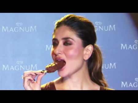 Kareena Kapoor Sucking Ice Juices