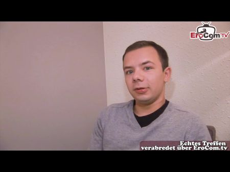 Deutsche Studentin macht Sex-Casting mit einem Fremden und fickt 