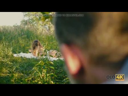 Horny Redhead With Glasses Rails Older Cock