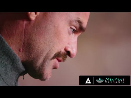 Nuru Rubdown - Wonderful Cougar Wife Joins In A Best Rubdown With Her Employee And Her Hubby