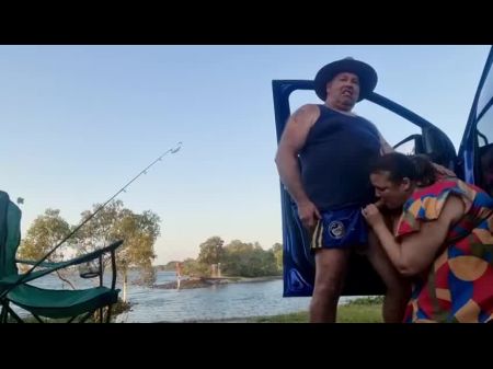 Plumper Milf Blows Him By The Sea