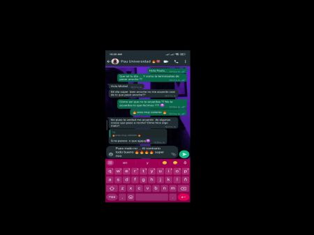 tengo una conversación muy caliente con mi amigo de la universidad 